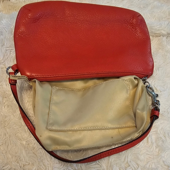 Coach Cherry Red Leather Shoulder Bag - Picture 5 of 12